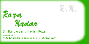 roza madar business card